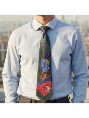 1991 Manhattan Men's Wear "The Beatles" SilkTie